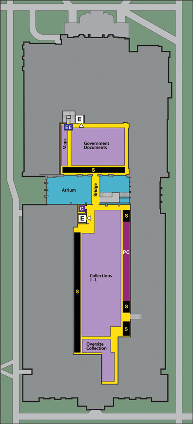 Eastern Illinois University :: Map of Booth Library