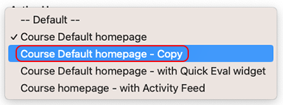 Course Default Homepage Copy