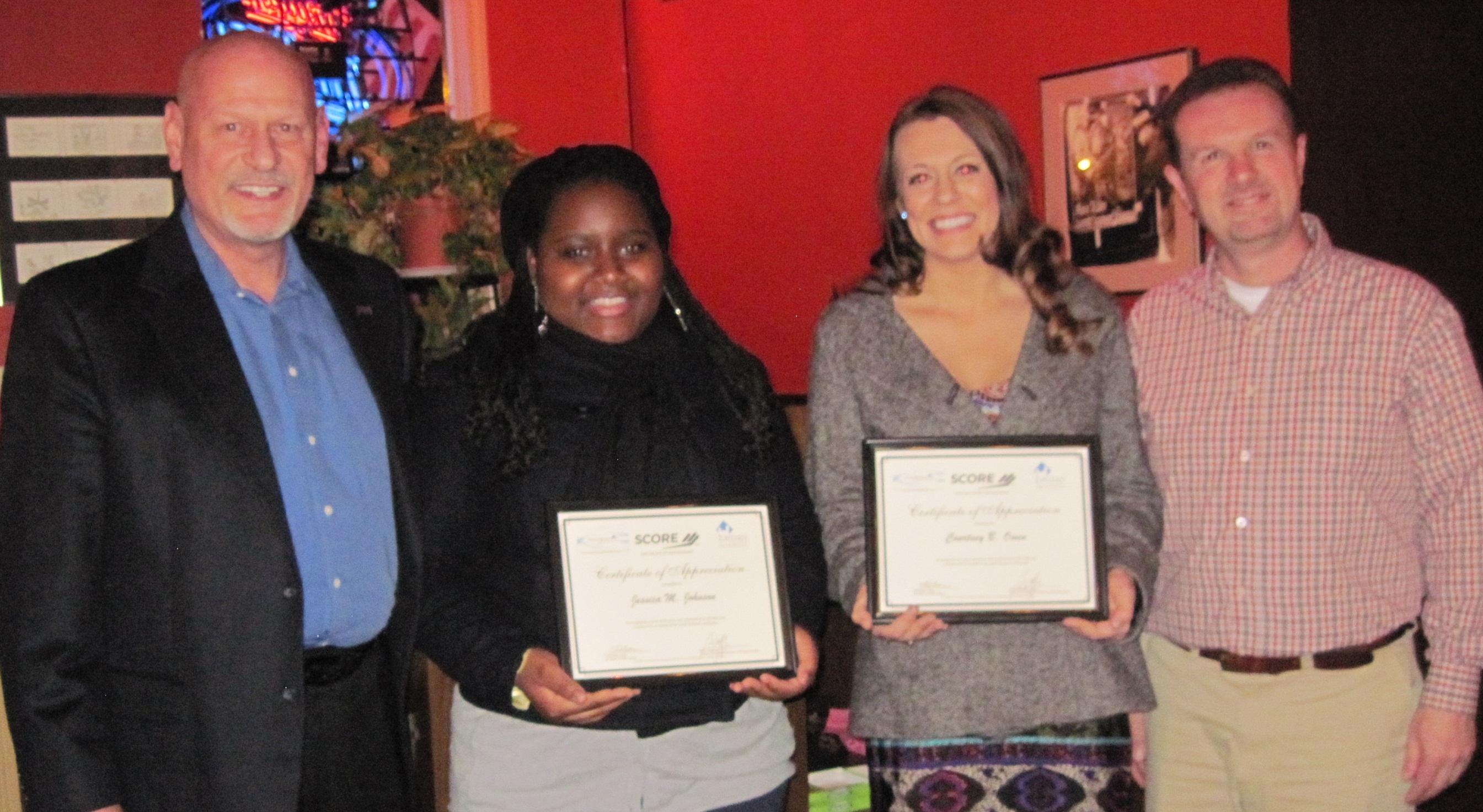 Fall 2012 EIU-SCORE Shadows receiving their certificates.