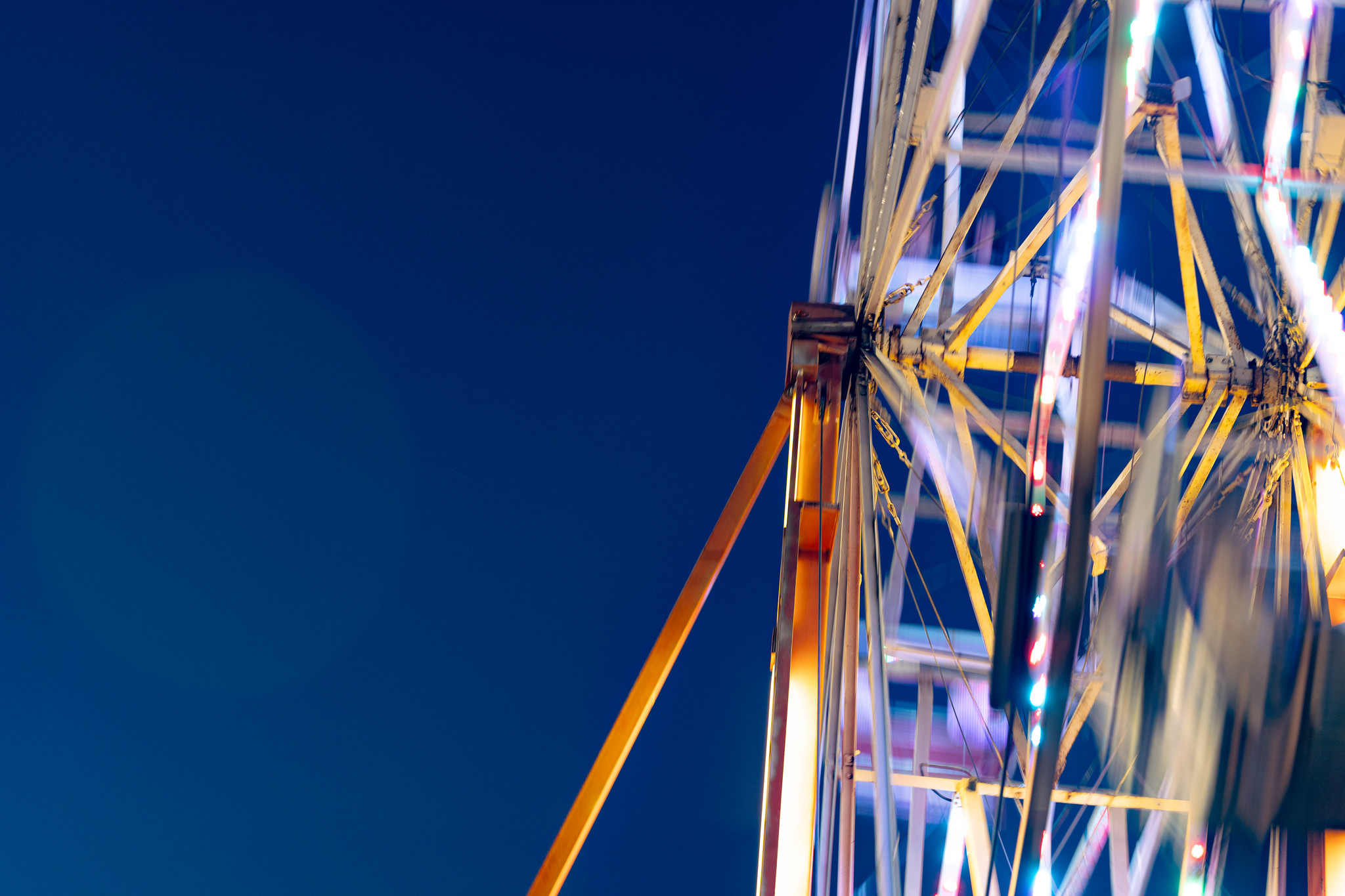 Ferris wheel on campus