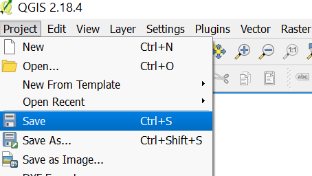 QGIS start shot