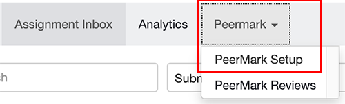 PeerMark setup