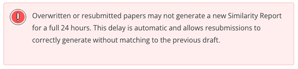 Overwritten or resubmitted papers